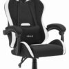 Геймерське крісло Hell's Chair HC-1012 Black White тканина