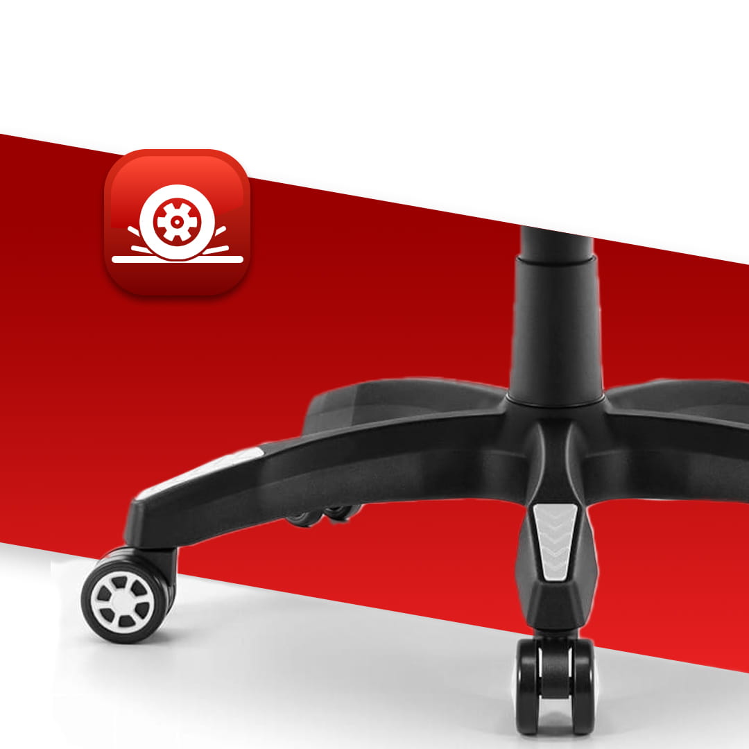 Геймерське крісло Hell's Chair HC-1012 Black White тканина - Зображення 8