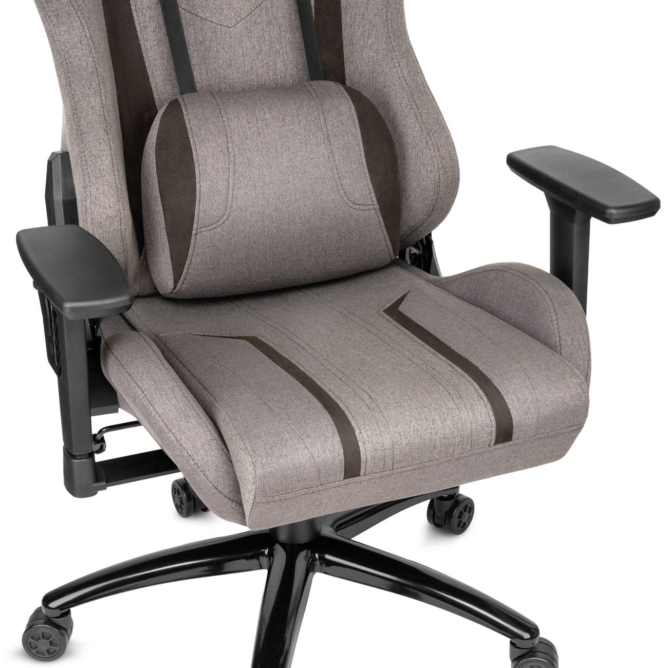 Геймерське крісло Hell's Chair HC-1013 Grey Black тканина - Зображення 5