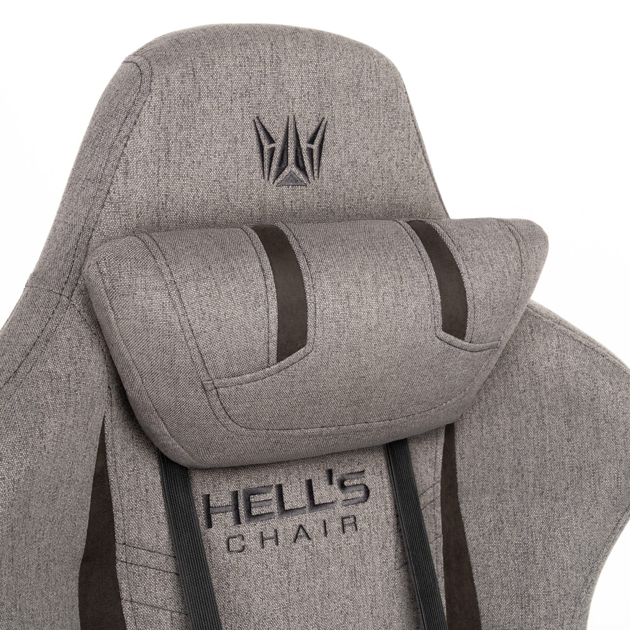 Геймерське крісло Hell's Chair HC-1013 Grey Black тканина - Зображення 6