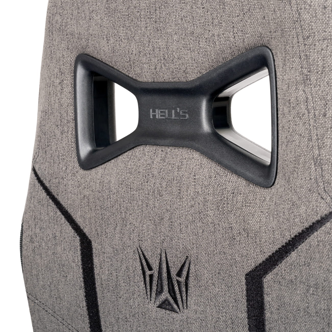 Геймерське крісло Hell's Chair HC-1013 Grey Black тканина - Зображення 7