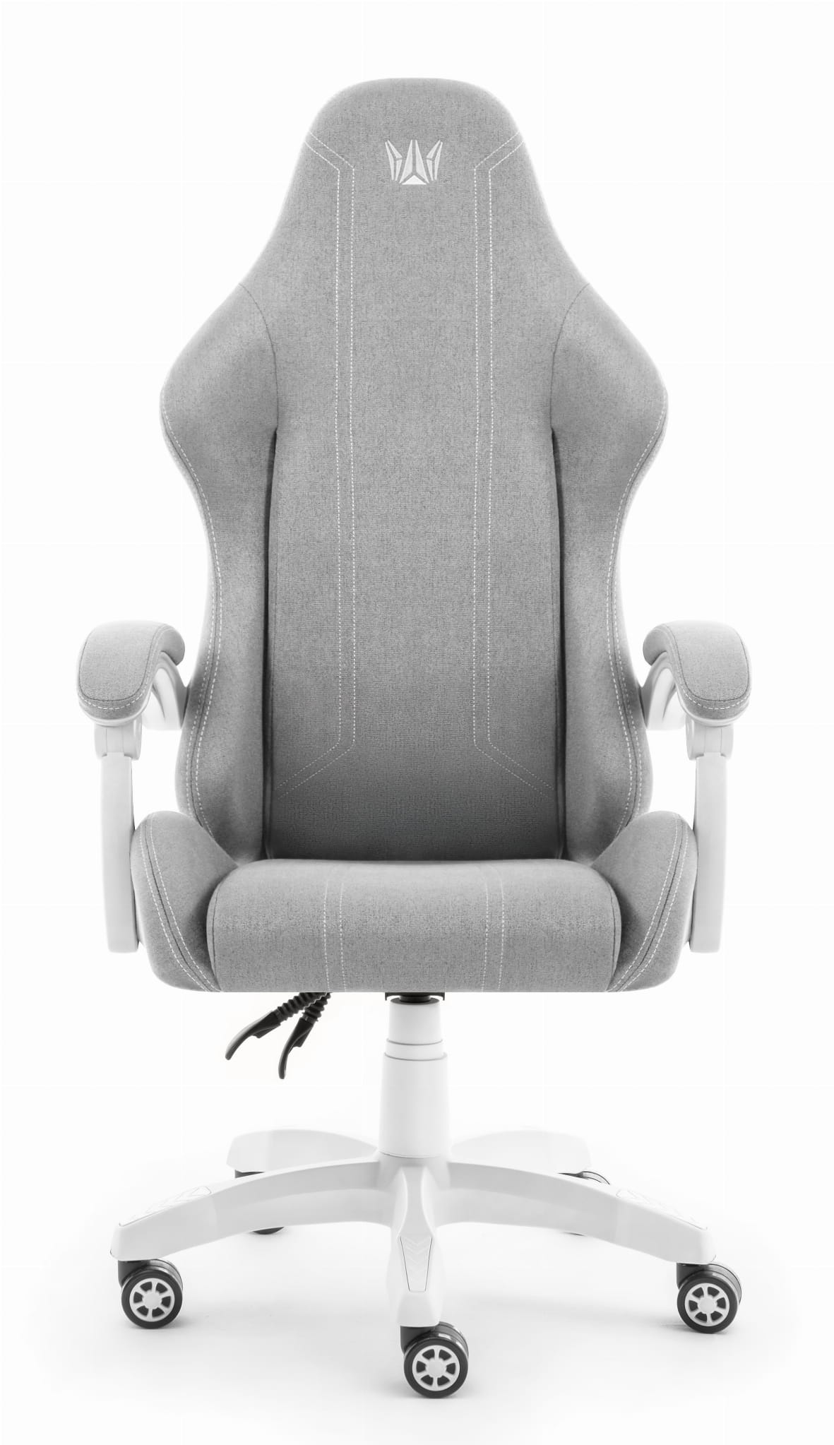 Геймерське крісло Hell's Chair HC-1014 Grey White тканина - Зображення 5