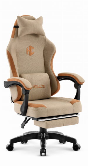 Геймерське крісло Hell's Chair HC-1016 Beige тканина