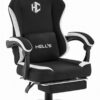 Геймерське крісло Hell's Chair HC-1016 Black White тканина