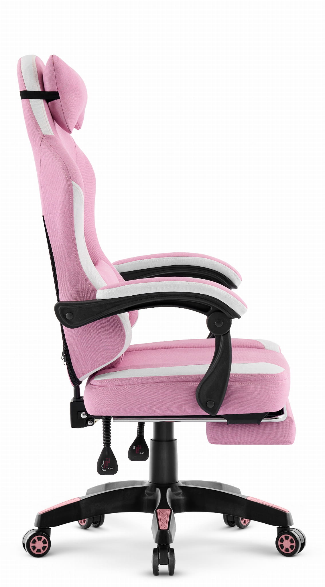 Геймерське крісло Hell's Chair HC-1016 Pink тканина - Зображення 4