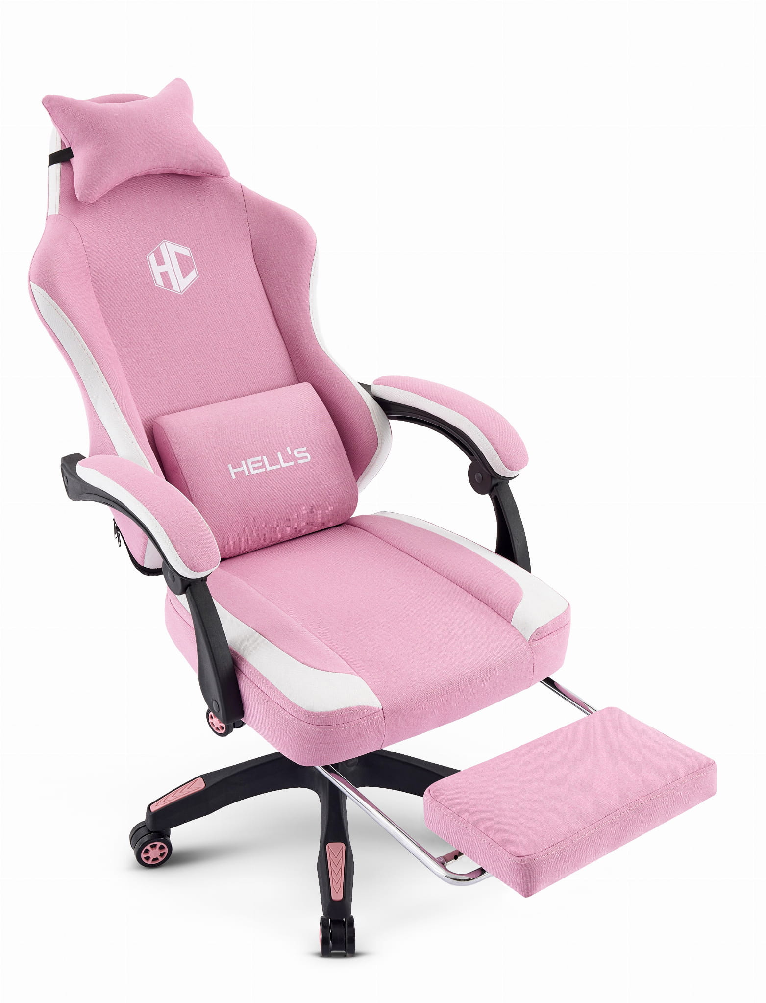 Геймерське крісло Hell's Chair HC-1016 Pink тканина - Зображення 6