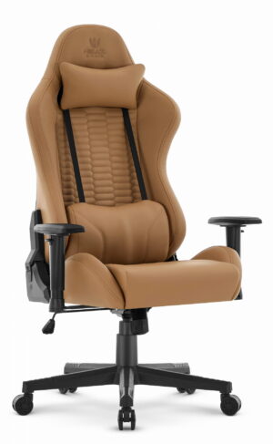 Геймерське крісло Hell's Chair HC-2000 Brown екошкіра