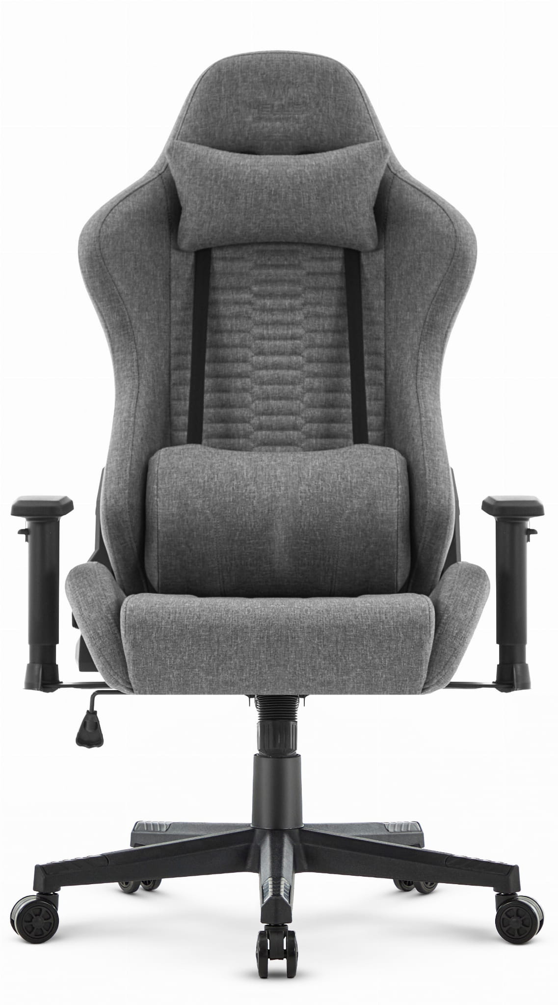 Геймерське крісло Hell's Chair HC-2000 Grey Black тканина - Зображення 4