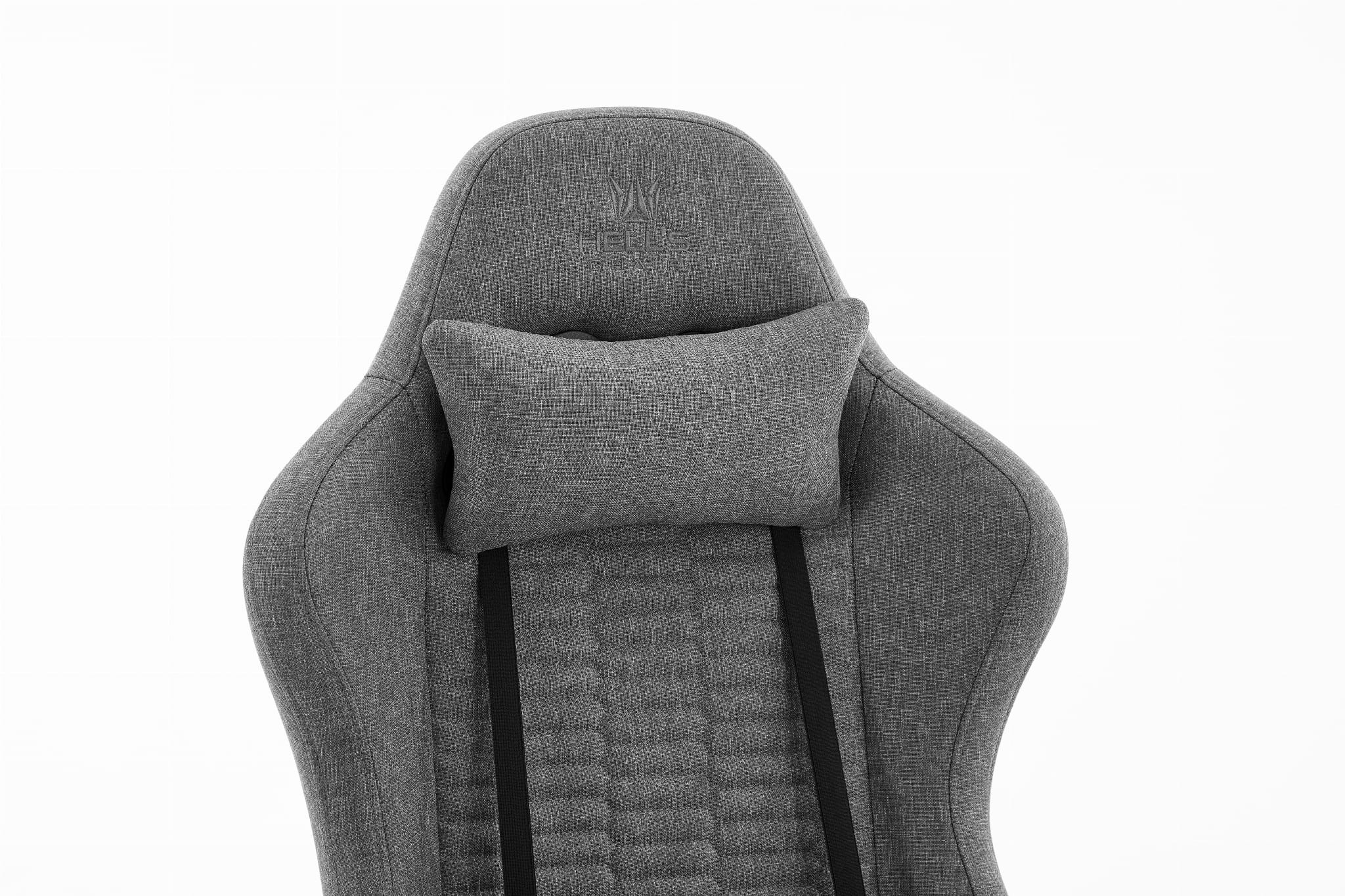 Геймерське крісло Hell's Chair HC-2000 Grey Black тканина - Зображення 6