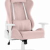 Геймерське крісло Hell's Chair HC-2000 Pink White тканина
