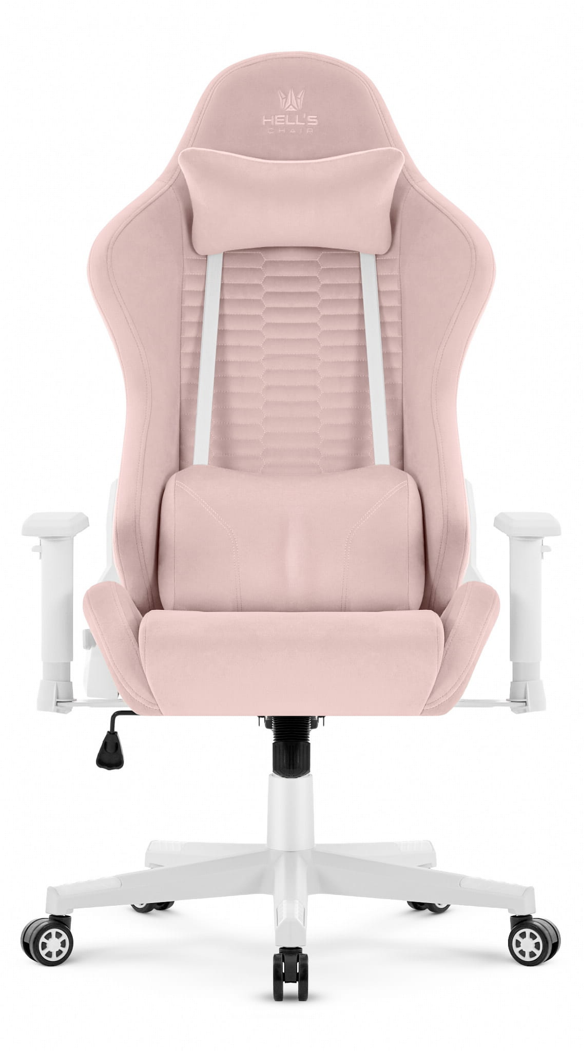 Геймерське крісло Hell's Chair HC-2000 Pink White тканина - Зображення 3