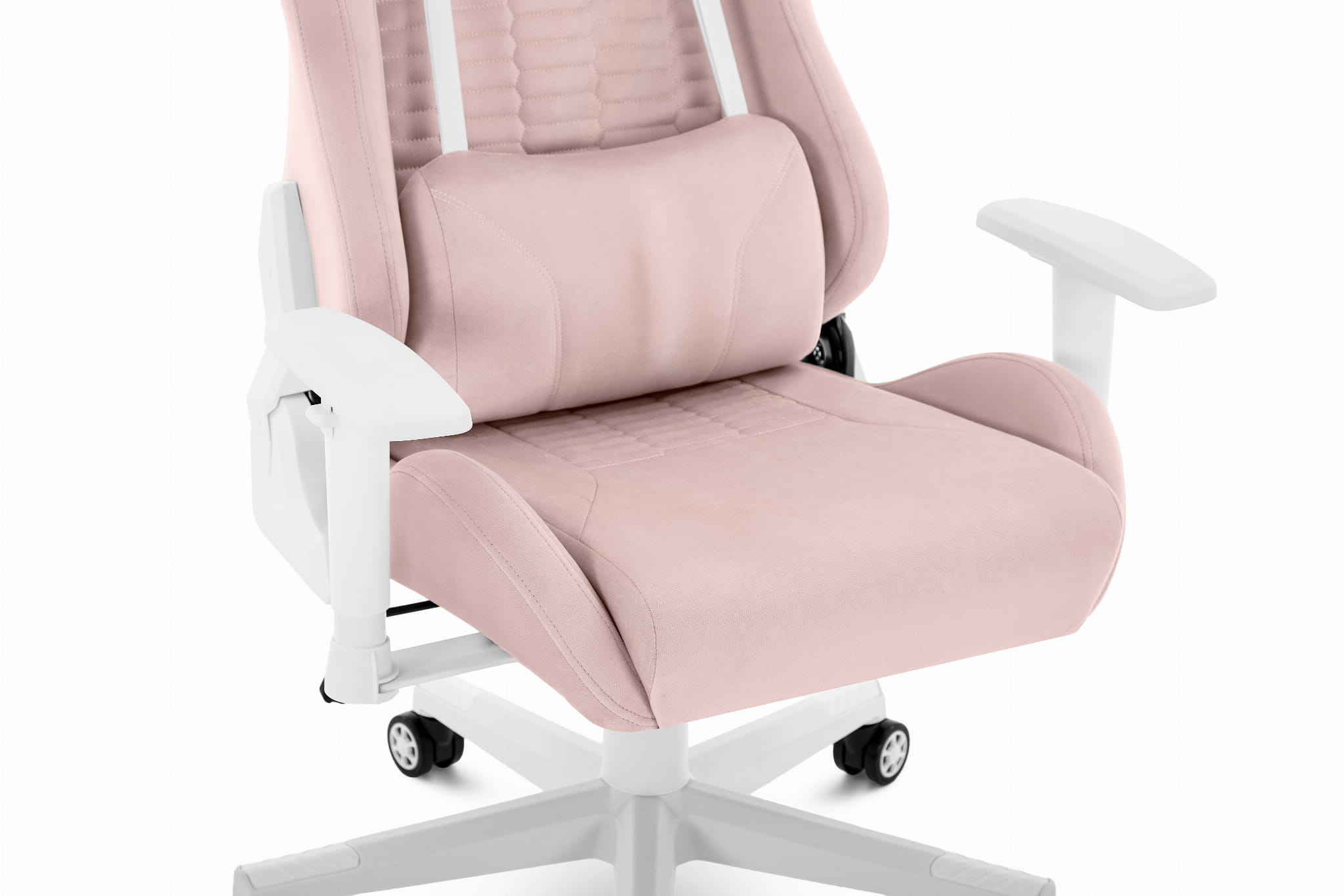 Геймерське крісло Hell's Chair HC-2000 Pink White тканина - Зображення 7