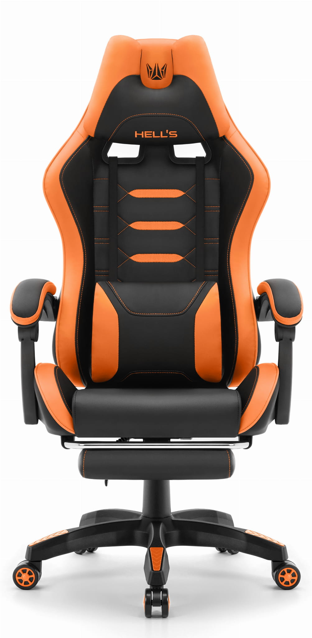 Геймерське крісло Hell's Chair HC-1039 2.0 Orange екошкіра - Зображення 2