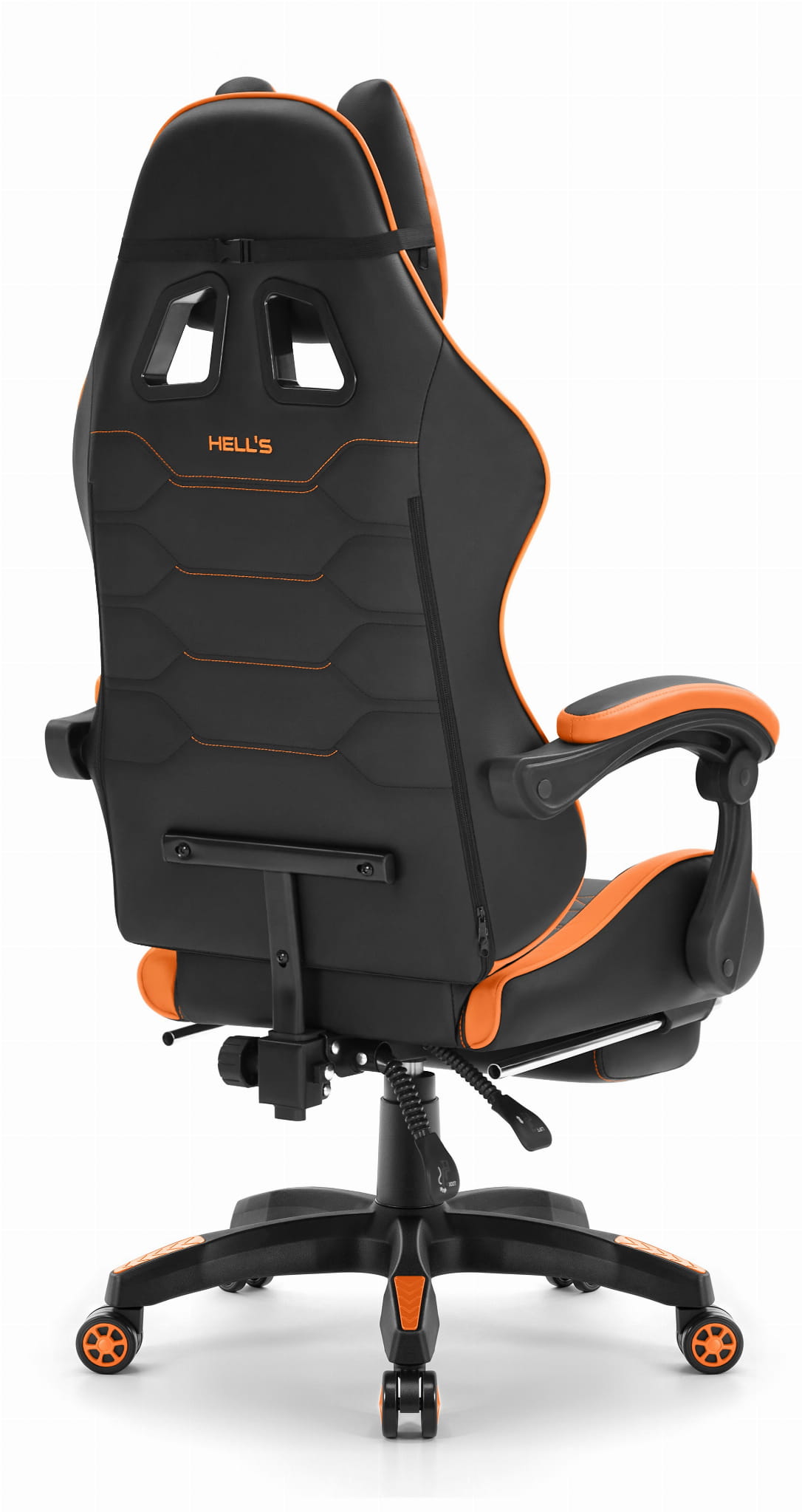 Геймерське крісло Hell's Chair HC-1039 2.0 Orange екошкіра - Зображення 4