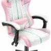 Геймерське крісло екошкіра Hell's Chair HC- 1004 Pink Rainbow