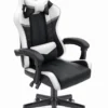 Геймерське крісло екошкіра Hell's Chair HC- 1004 White-Black