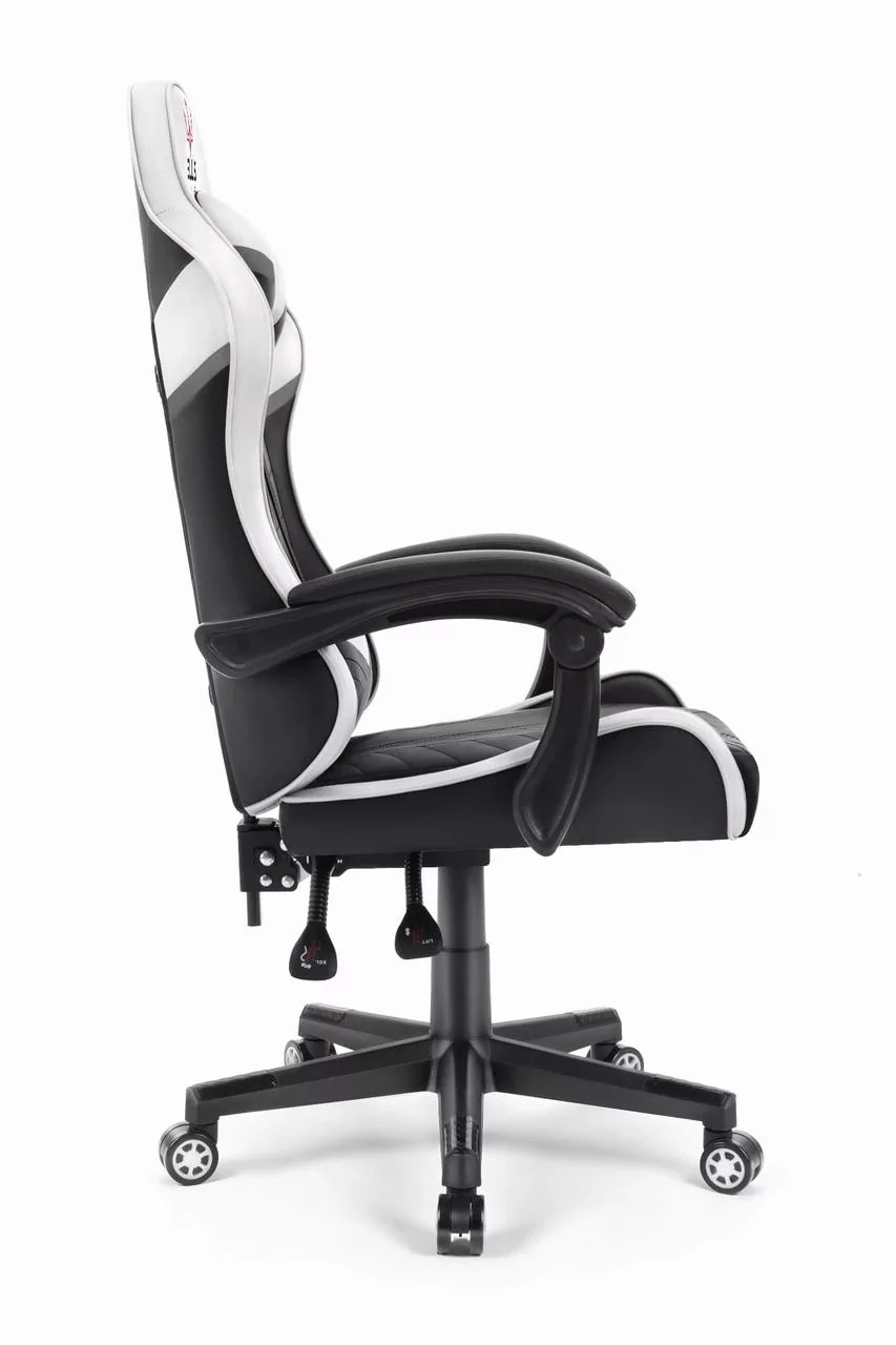 Геймерське крісло екошкіра Hell's Chair HC- 1004 White-Black - Зображення 5