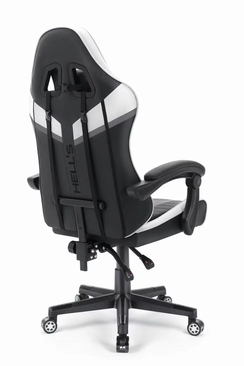 Геймерське крісло екошкіра Hell's Chair HC- 1004 White-Black - Зображення 8