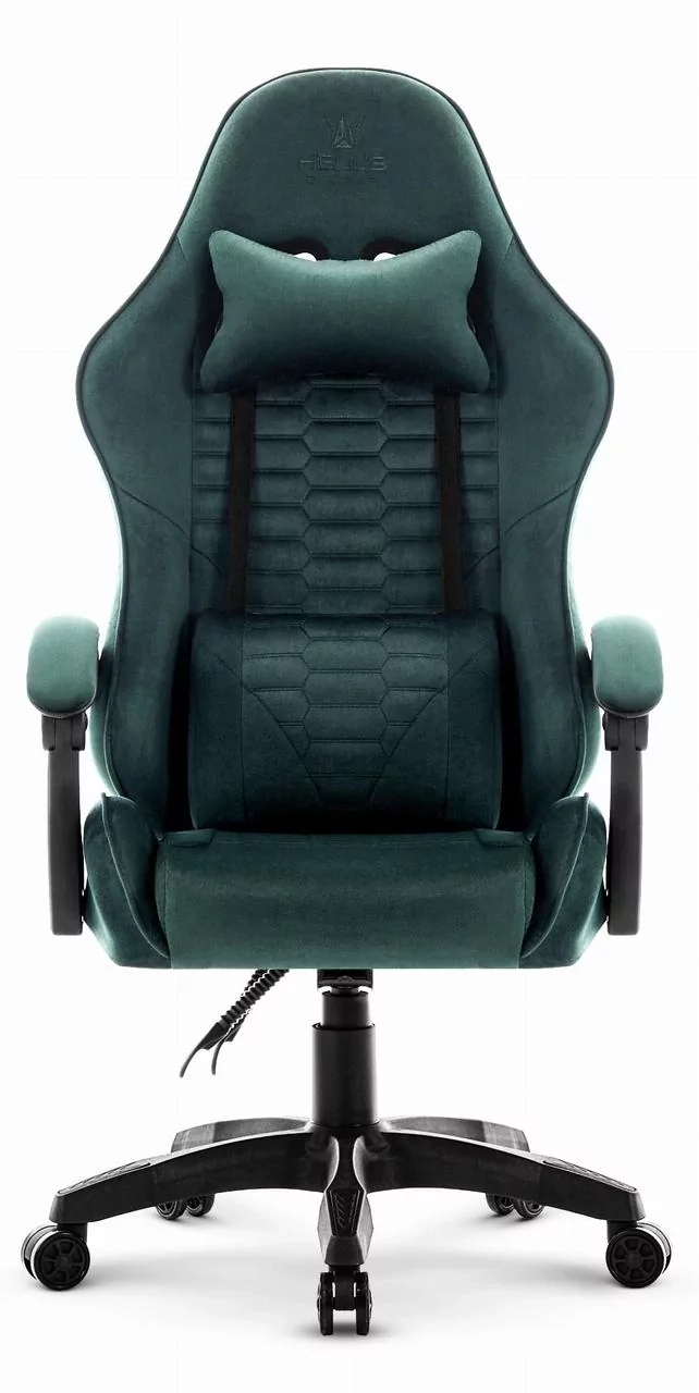 Геймерське крісло тканинне Hell's Chair HC-1000 Green - Зображення 2