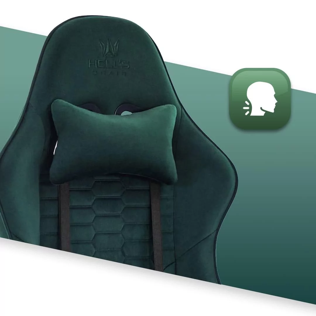 Геймерське крісло тканинне Hell's Chair HC-1000 Green - Зображення 7