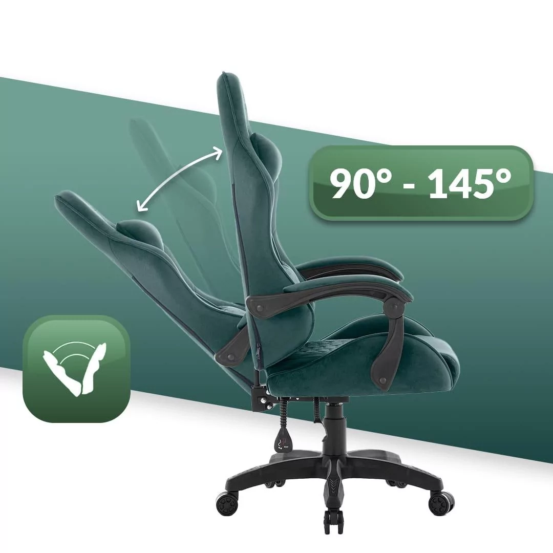 Геймерське крісло тканинне Hell's Chair HC-1000 Green - Зображення 6