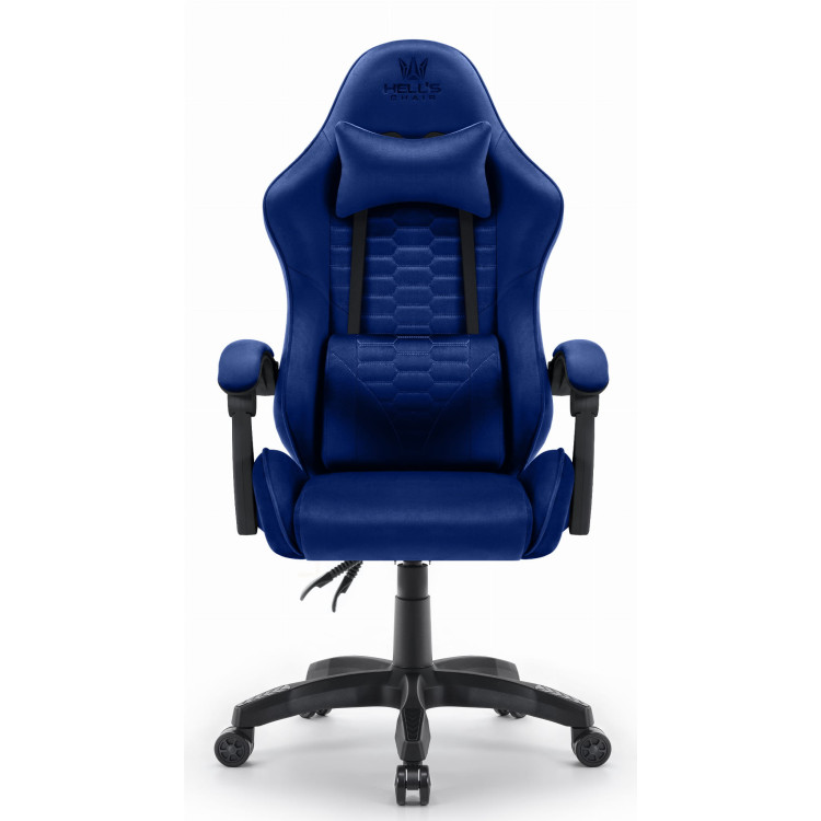 Геймерське крісло тканинне Hell's Chair HC-1000 Dark Blue - Зображення 2