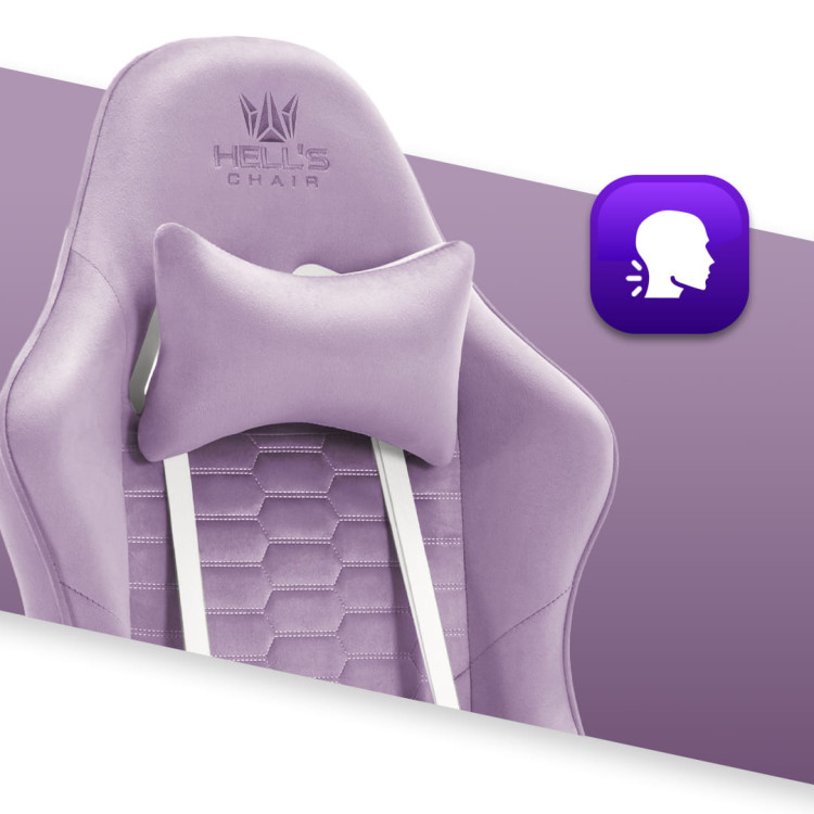 Геймерське крісло тканинне Hell's Chair HC-1000 Purple - Зображення 5