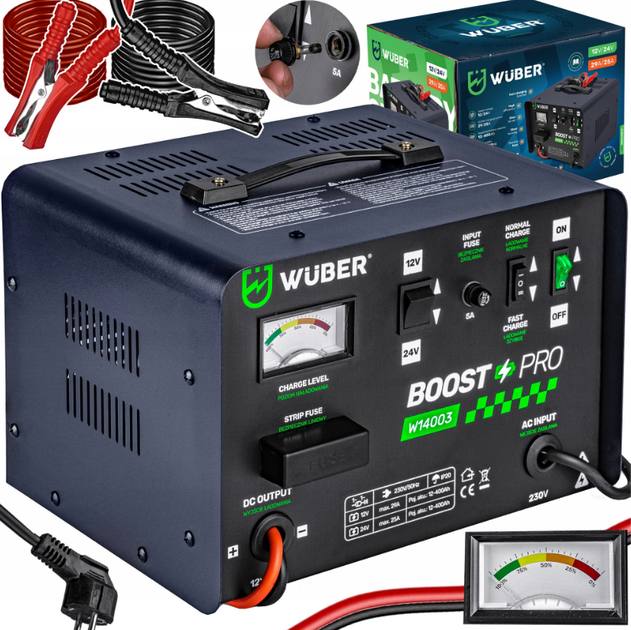 Зарядний пристрій універсальний Wuber 29A 12-400Ah 12V/24V - Зображення 2