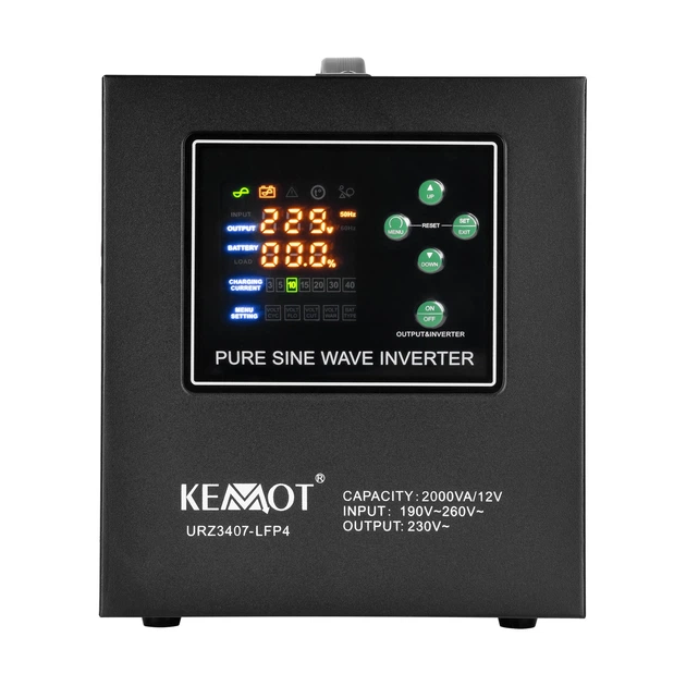 Джерело безперебійного живлення Kemot PROsinus-2000 URZ3407-LFP4 - Зображення 2