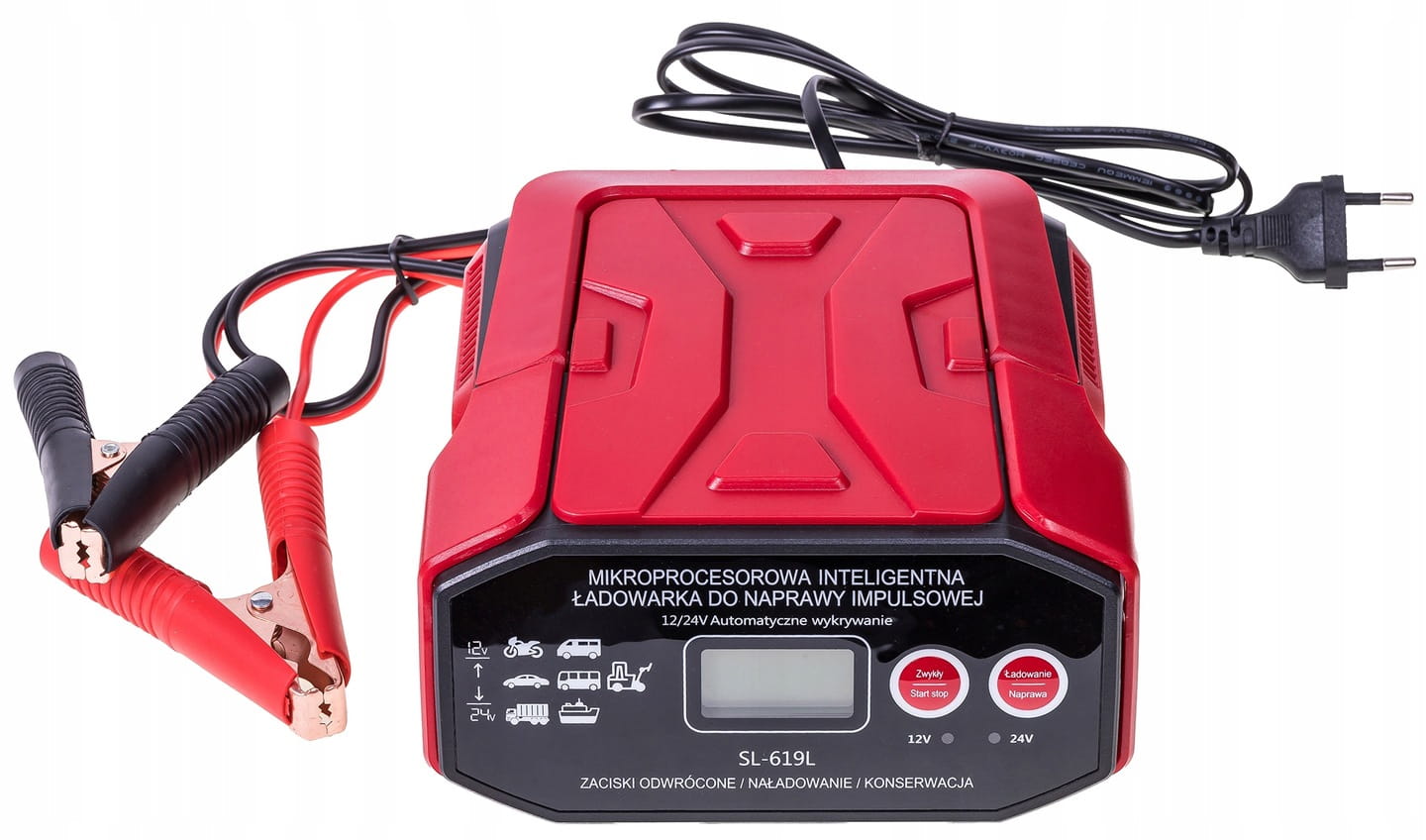 Зарядний пристрій ZLARO SL-619L 30A 24V 12V AGM START-STOP - Зображення 2