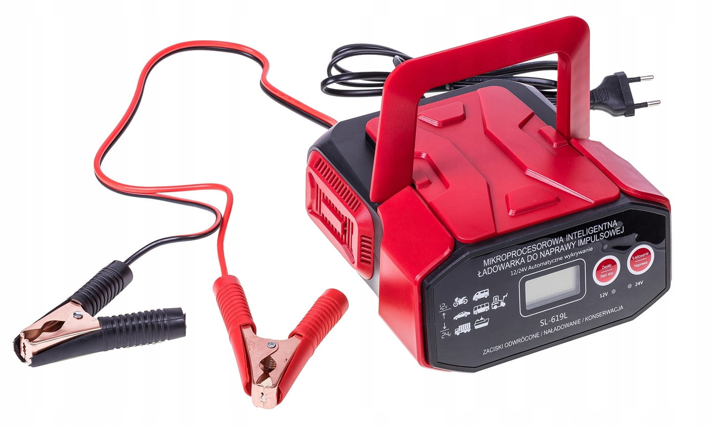 Зарядний пристрій ZLARO SL-619L 30A 24V 12V AGM START-STOP - Зображення 3