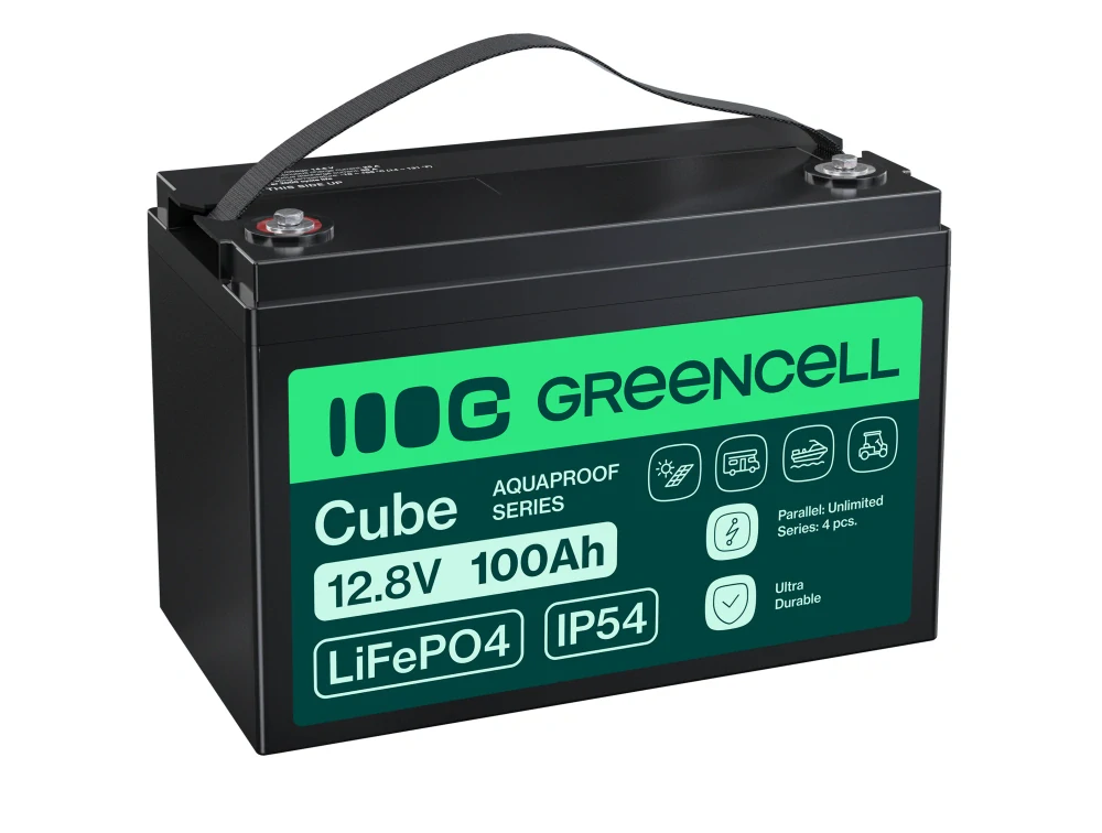 Акумулятор AGM Green Cell 12V 100Ah BMS (LFPGC12V100AH)