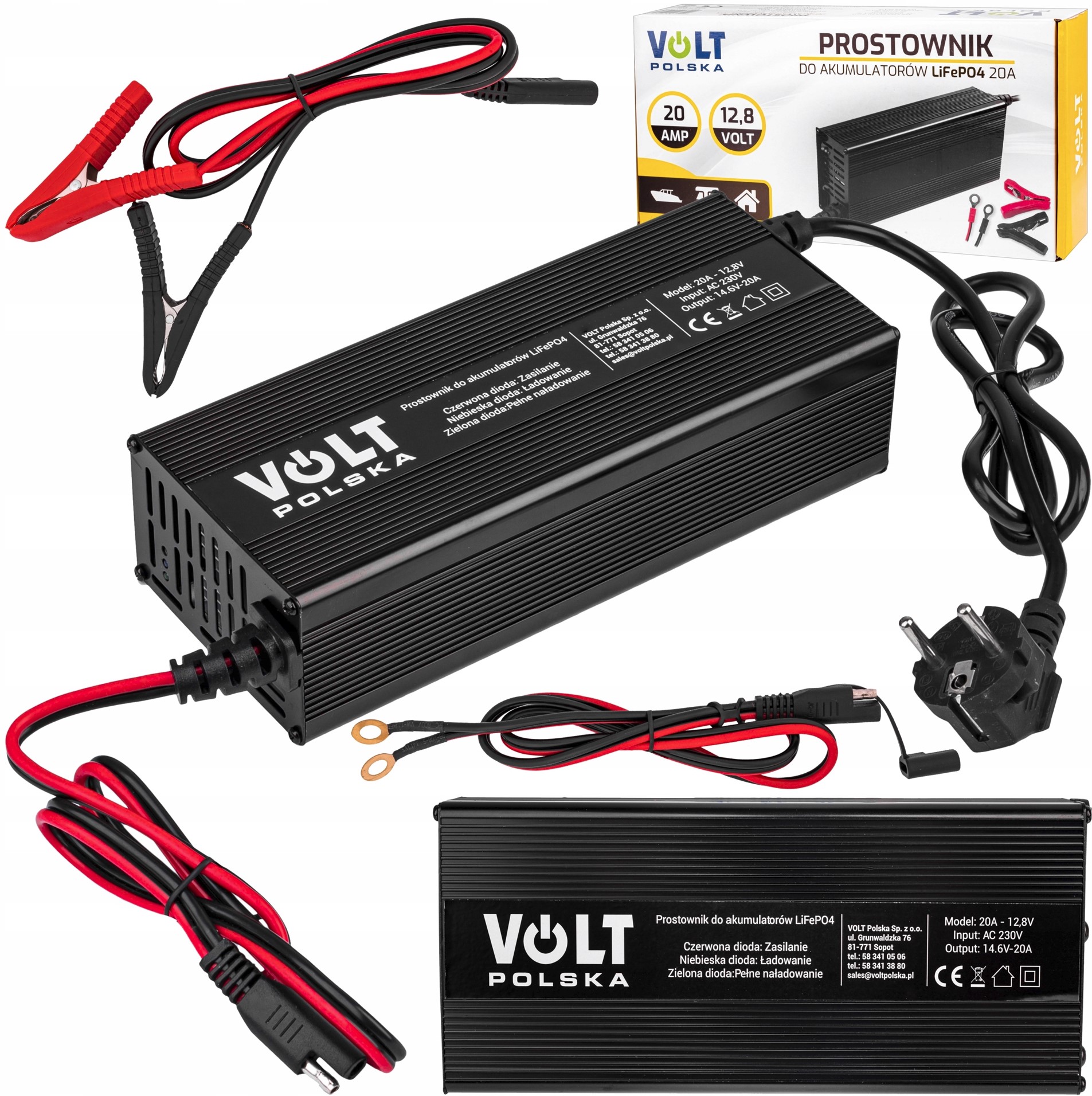 Зарядний пристрій для акумуляторів LiFePO4 20A Volt Polska 6PRLIFE20A - Зображення 7