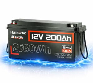 Акумулятор Humsienk LiFePO4 12V 200Ah батарея з BMS 100A HS12V200AH100