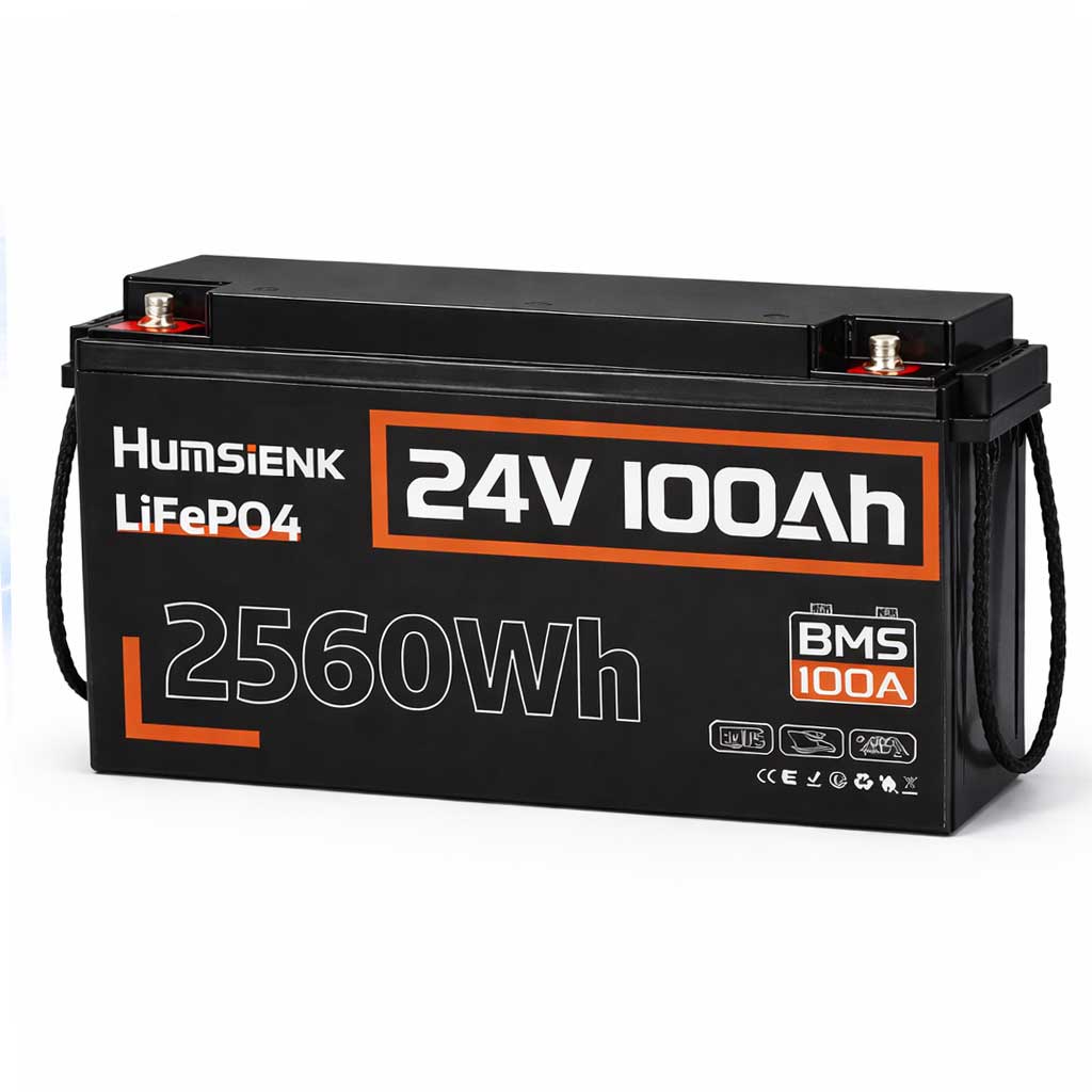 Акумулятор Humsienk LiFePO4 24V 100Ah з BMS HS24V100AH100 - Зображення 4