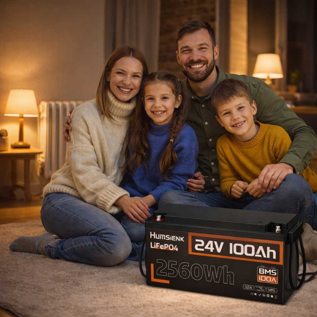 Акумулятор Humsienk LiFePO4 24V 100Ah з BMS HS24V100AH100 - Зображення 7