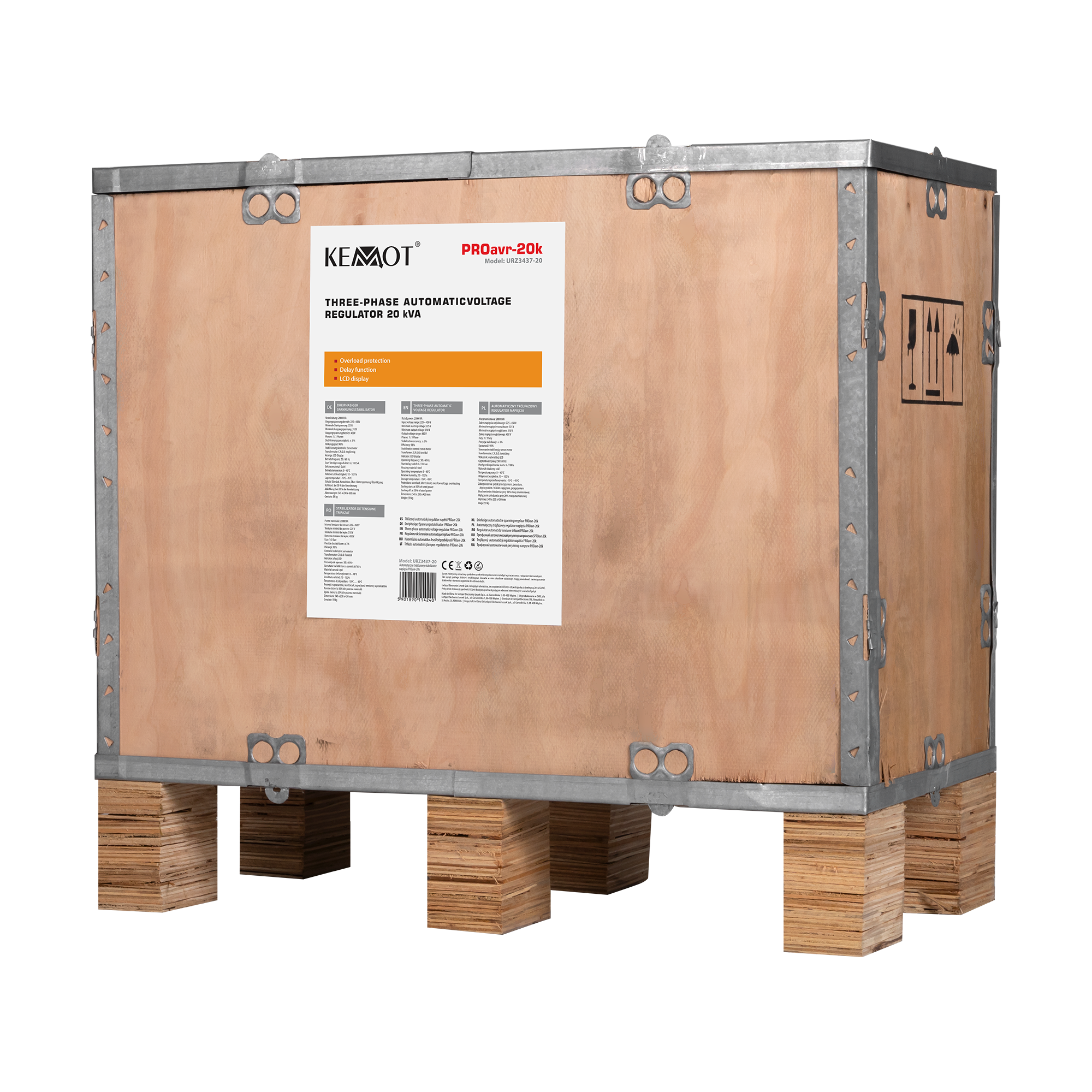 Автоматичний трифазний стабілізатор напруги KEMOT PROavr-20k - Зображення 6