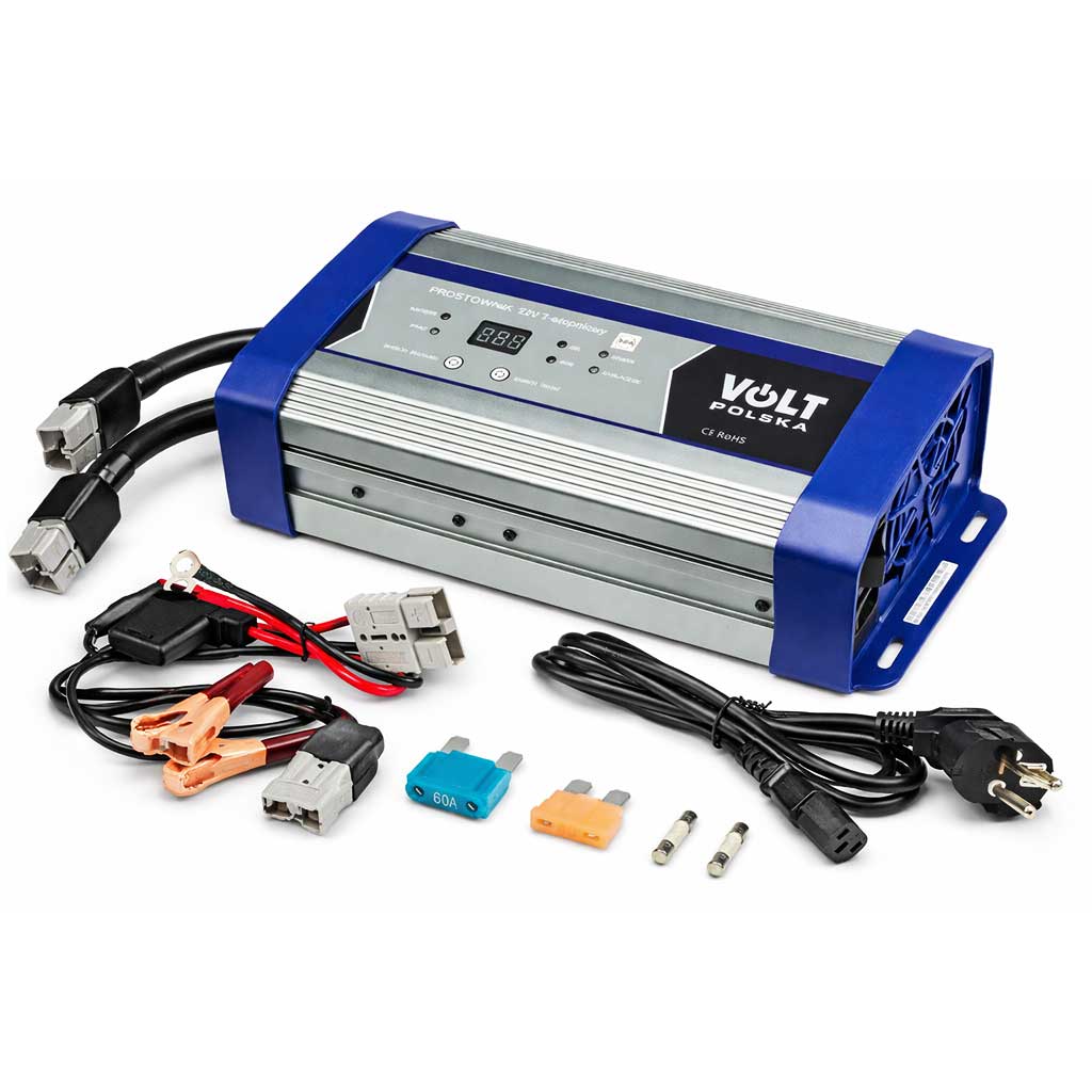 Регульований зарядний пристрій Volt Polska12V 50A 6PRLIFE50A для LiFePO4 AGM GEL акумуляторів - Зображення 4