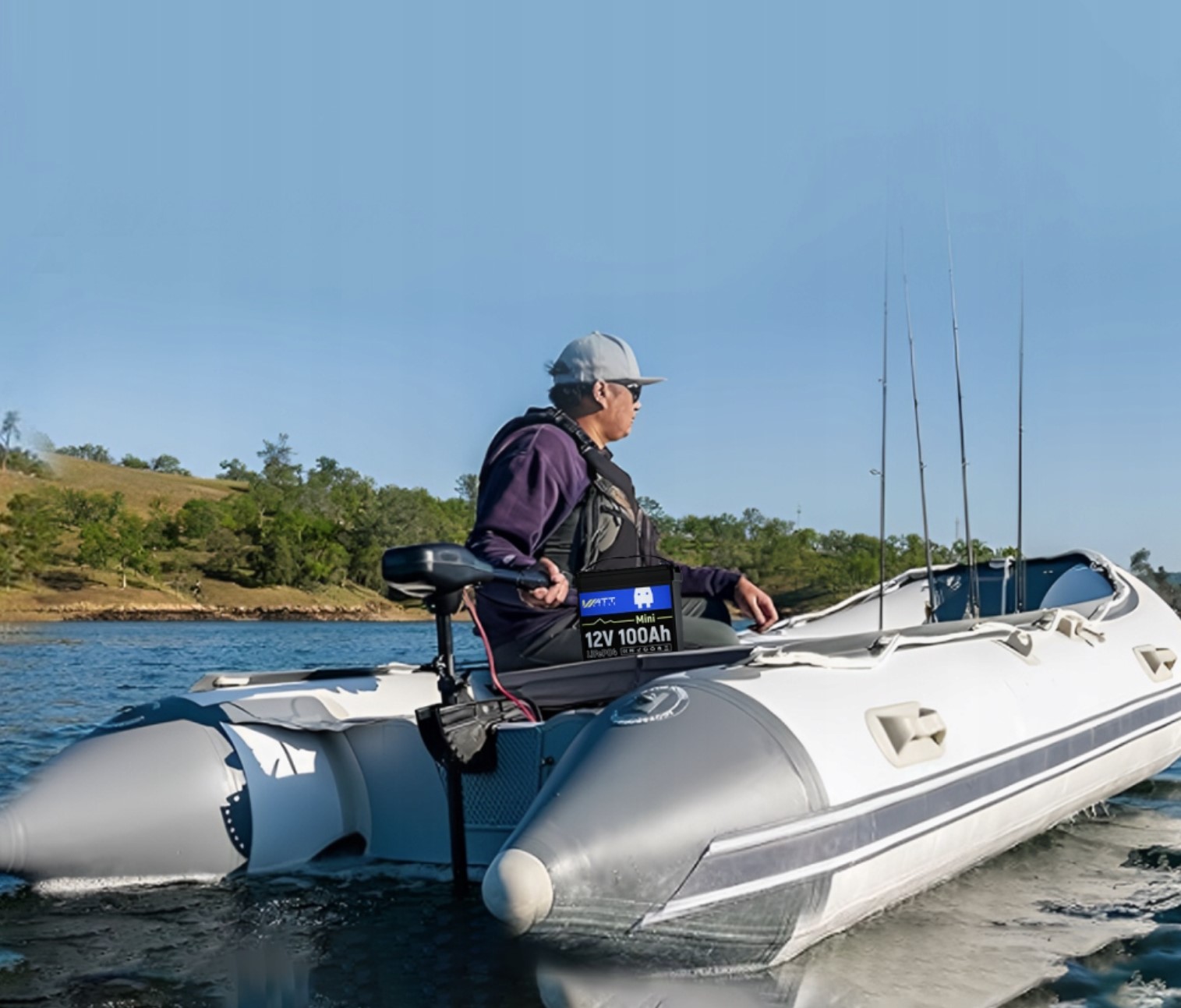 LiFePO4 акумулятор WattCycle MINI 12V 100Ah BT IP65 батарея з BMS 100A - Зображення 7