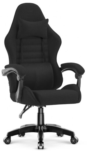 Геймерське крісло Hell's Chair HC-1003 Black 2.0 тканина