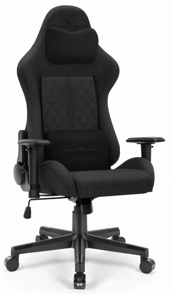 Геймерське крісло Hell's Chair HC-1006 Black тканина