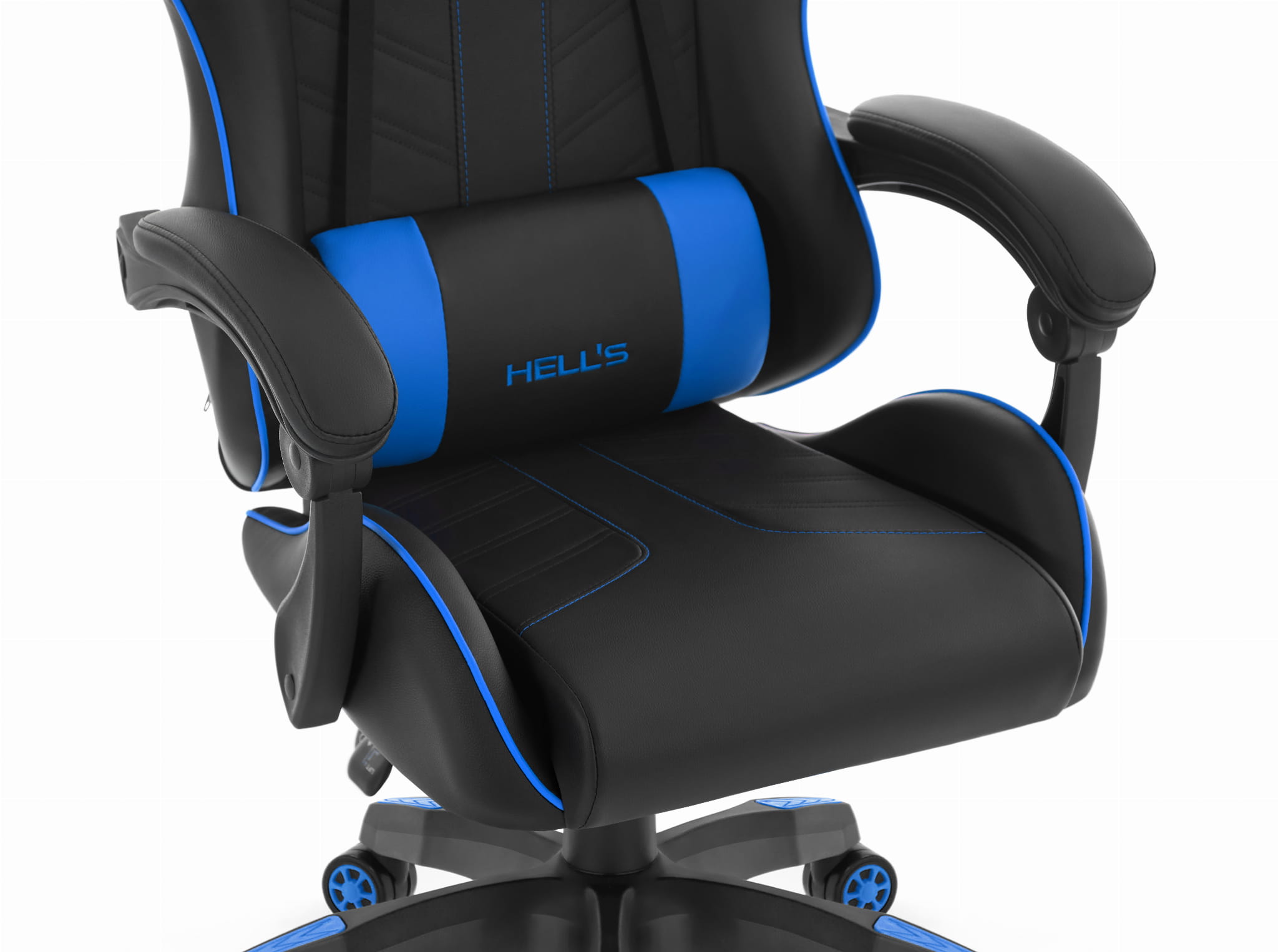 Геймерське крісло Hell's Chair HC-1007 Blue Black - Зображення 5
