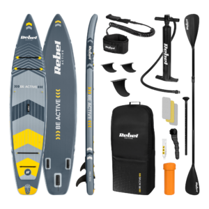 SUP-дошка REBEL ACTIVE RBA-4512 PRO Touring 381 см Сірий - комплект