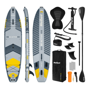SUP-дошка REBEL ACTIVE PRO RBA-4518 335 см Сіра - комплект